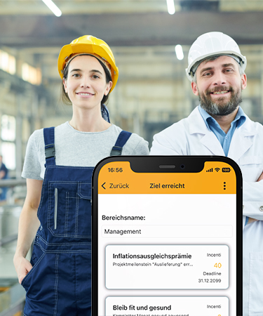 Inflationsausgleichsprämie für Zielvereinbarung und Mitarbeitermotivation bonusprogramm mitarbeitermotivation ziele software app banner