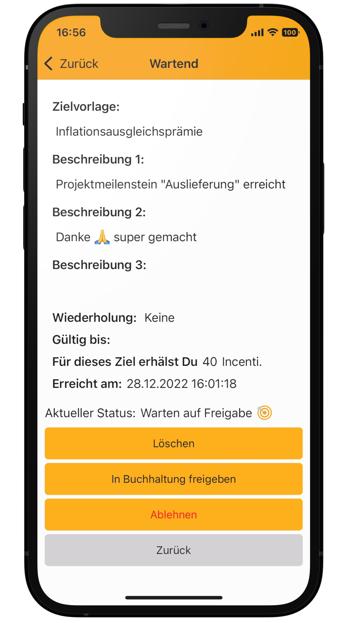 Inflationsausgleichsprämie für Mitarbeiter. App und Mitarbeiterportal.