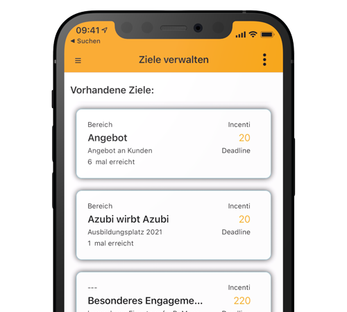 Zielvereinbarungen mit intelligentem Anreizsystem und Bonusprogramm. Vertrieb, Sales Anreizsystem. Bonussystem für den Vertrieb von Incentivus.